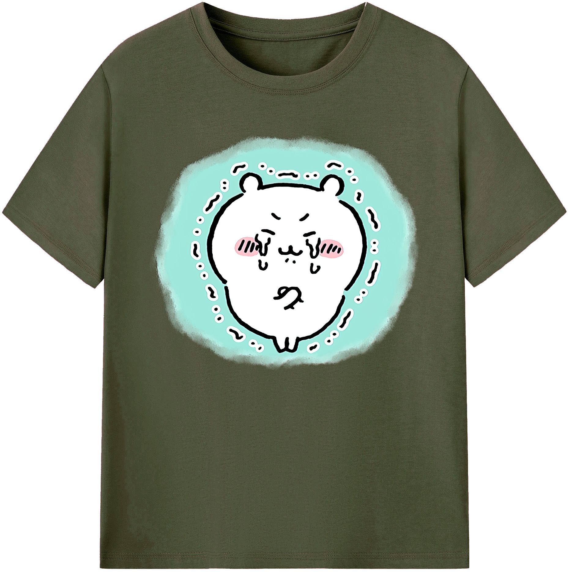 （画像用） ちいかわ ちいかわ Chii-kawa chiikawa 綿100％ メンズ半袖Tシャツ｜肌触りやわらか＆通気性